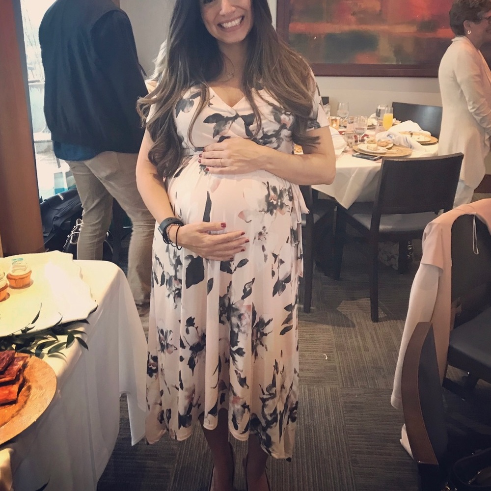Pink blush Maternity dress